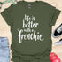 Life is better with a frenchie - V10 - Simple Swish T-Shirt